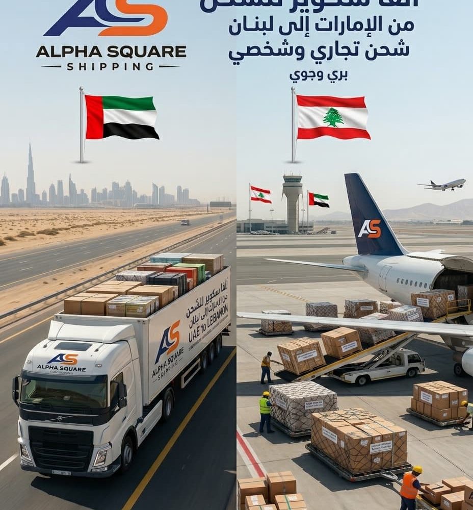 الشحن من الامارات الى اللبنان - الفا سكوير للشحن